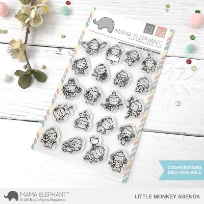 Mama Elephant Clear Stamps - Little Monkey Agenda